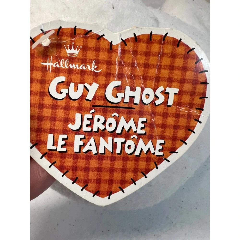 Hallmark Guy Ghost Jerome Le Fantome Plush White Halloween Heart HB01352 Vintage